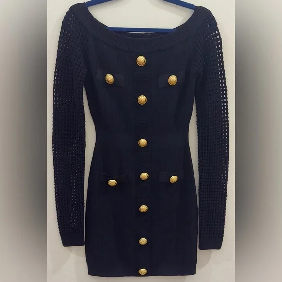 Balmain Knit Mini Dress - Picture 2 of 7
